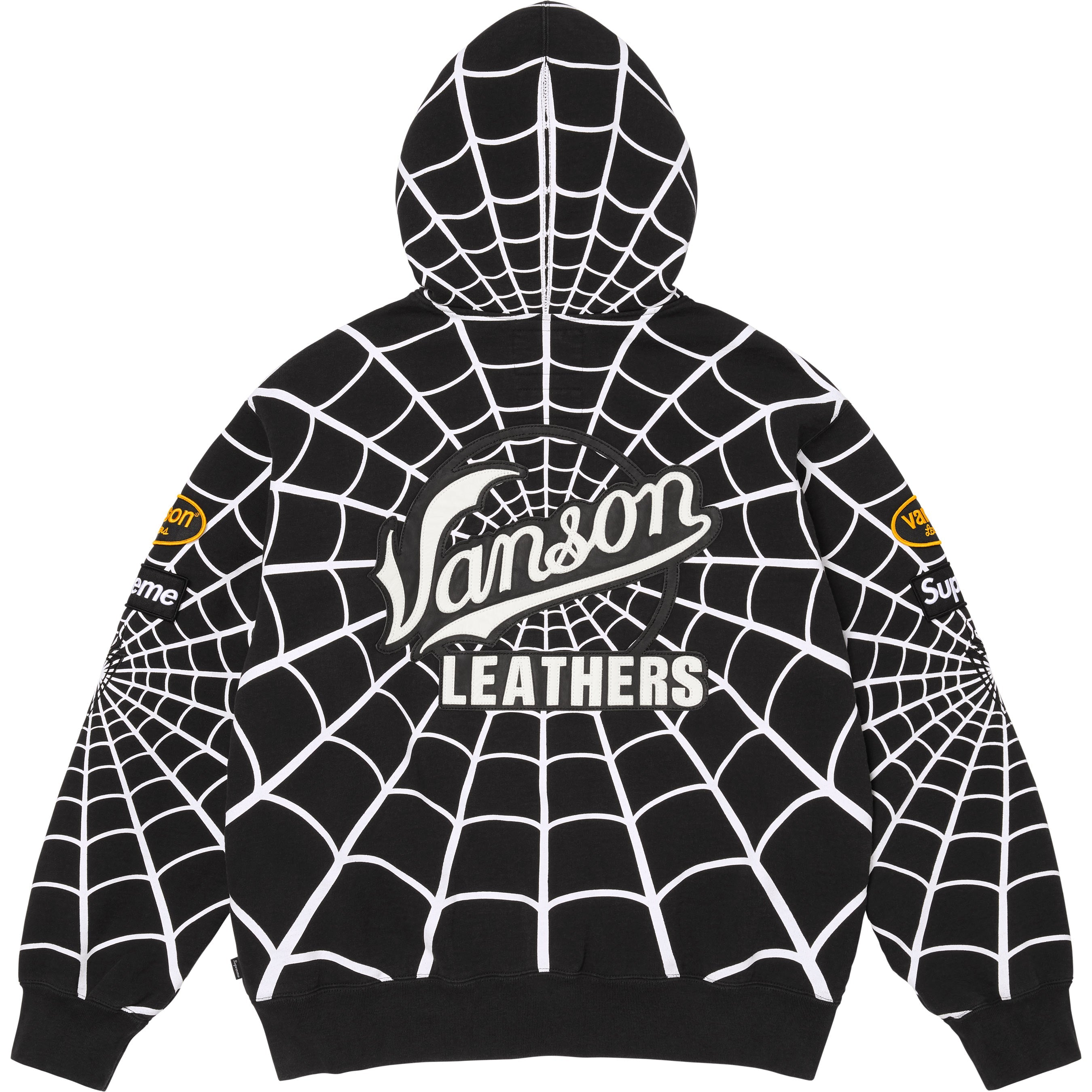 Supreme®/Vanson Leathers® Spider-Man Zip Up Hooded Sweatshirt view 4
